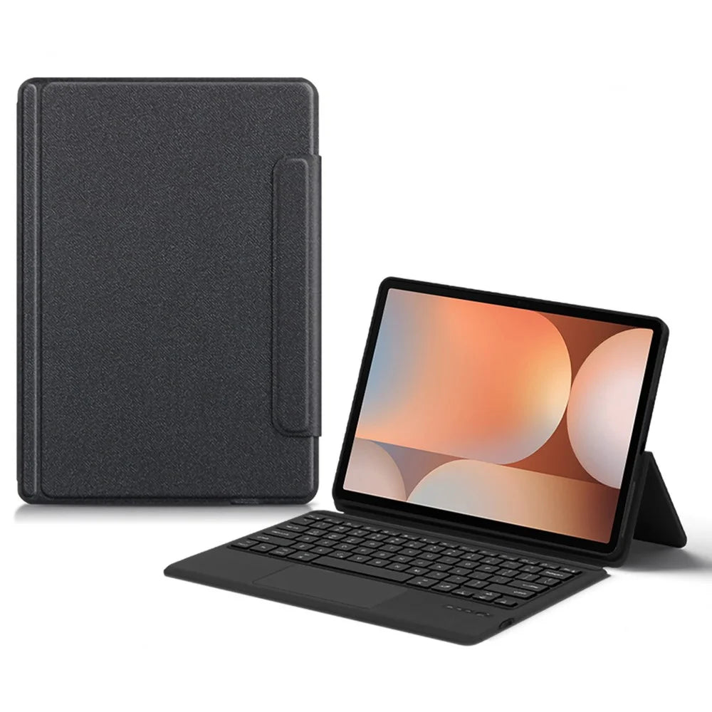 For Samsung Galaxy Tab S10+ / S9+ Backlit Magnetic Bluetooth-Compatible Keyboard Leather Stand Case, Arabic Version - 1