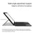 For Samsung Galaxy Tab S10+ / S9+ Backlit Magnetic Bluetooth-Compatible Keyboard Leather Stand Case, Arabic Version - 3