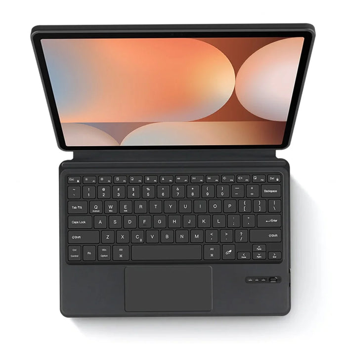 For Samsung Galaxy Tab S10+ / S9+ Backlit Magnetic Bluetooth-Compatible Keyboard Leather Stand Case, Arabic Version - 6