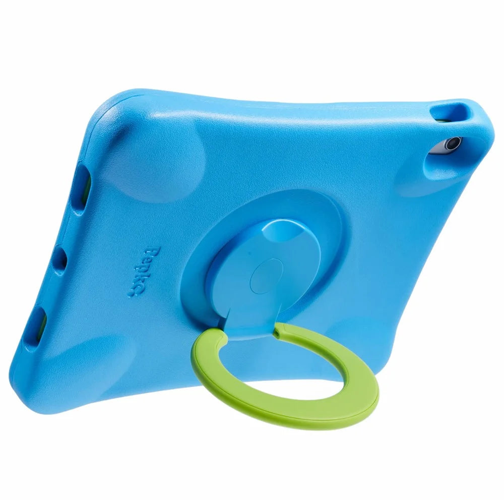 PEPKOO For iPad Air 13 (2026) / (2025) / (2024) Shockproof Tablet Case 360-Degree Rotatable PC Kickstand EVA Protective Cover - Blue / Green - 3