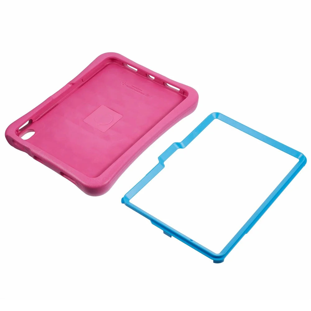 PEPKOO For iPad Air 11 (2026) / (2025) / (2024) Shockproof Tablet Case 360-Degree Rotatable PC Kickstand EVA Protective Cover - Rose / Blue - 4