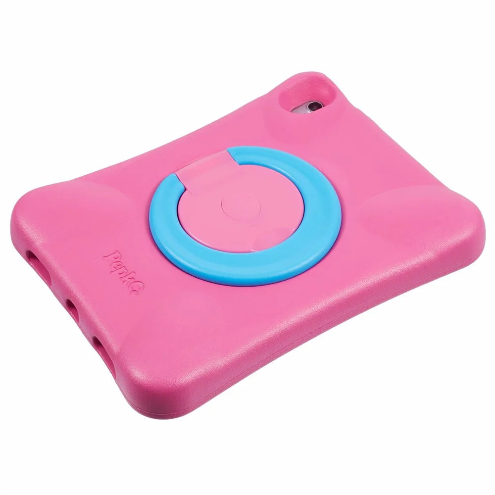 PEPKOO For iPad Air 11 (2026) / (2025) / (2024) Shockproof Tablet Case 360-Degree Rotatable PC Kickstand EVA Protective Cover - Rose / Blue - 6