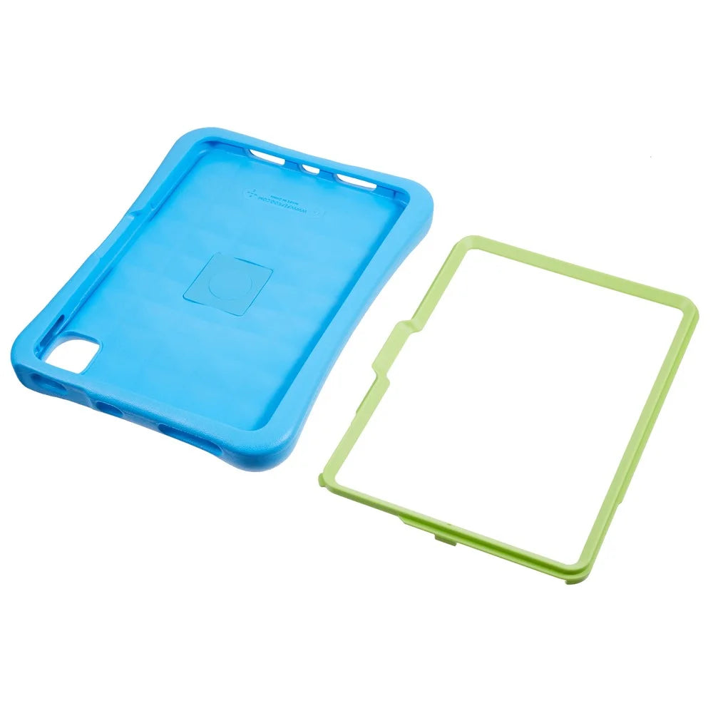 PEPKOO For iPad Pro 11 (2025) / 11 (2024) Shockproof Tablet Case 360-Degree Rotatable PC Kickstand EVA Protective Cover - Blue / Green - 4