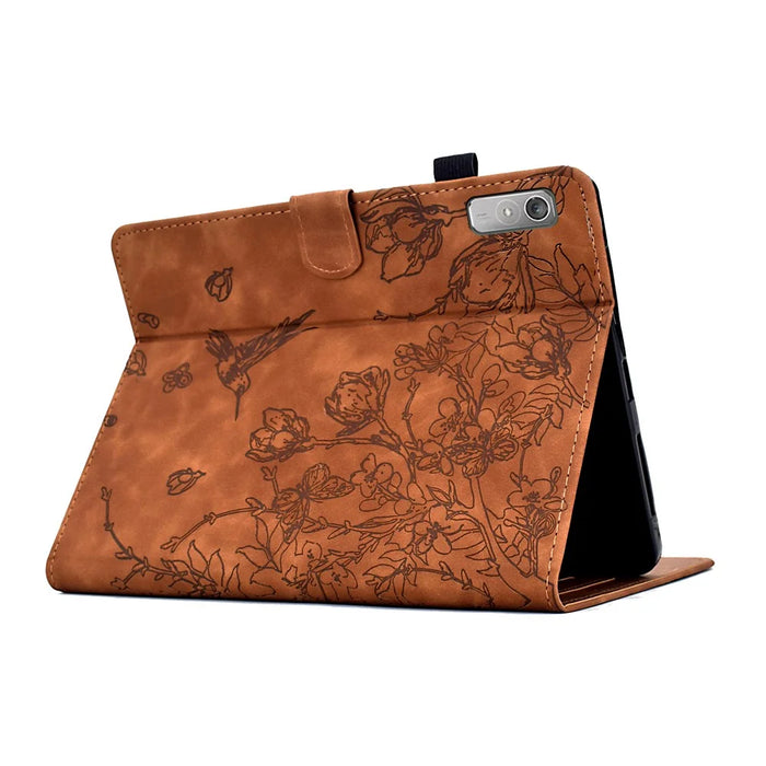 For Lenovo Tab P11 Gen 2 TB-350 / Xiaoxin Pad Plus (2023) Case Card Holder Leather Tablet Cover - Brown - 4