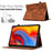 For Amazon Kindle Paperwhite 4 (2018) / 3 (2015) / 2 (2015) / Paperwhite (2015) Case Card Holder Leather Cover - Brown - 6