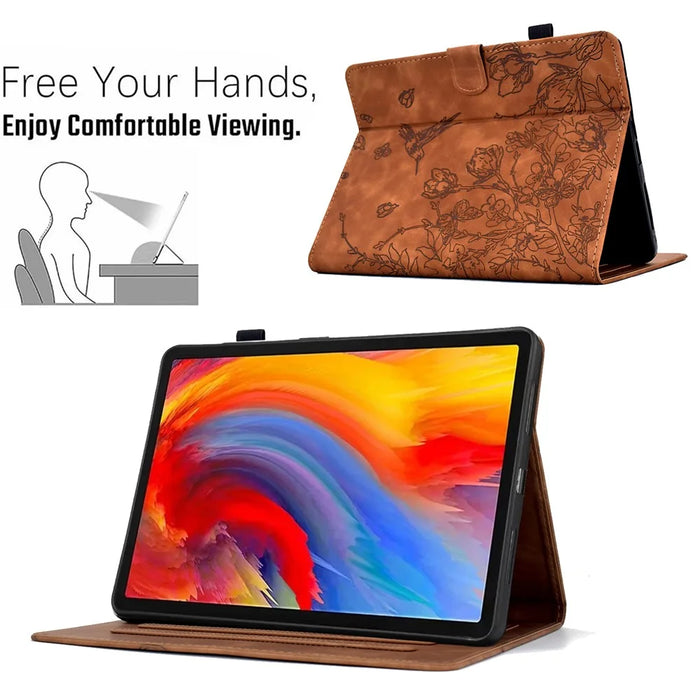 For Amazon Kindle Paperwhite 4 (2018) / 3 (2015) / 2 (2015) / Paperwhite (2015) Case Card Holder Leather Cover - Brown - 6