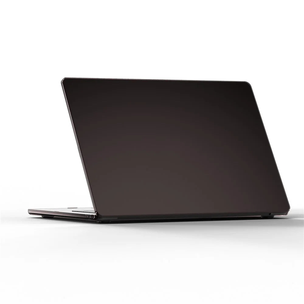 For MacBook Air 13 inch (2026) A3449 / (2025) A3240 / (2024) A3113 / (2022) A2681 Case Crystal Clear Hard PC Laptop Cover - Transparent Black - 1