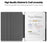 For Remarkable Paper Pro Case Front Support 360 Degree Rotating Stand PC+PU Leather E-Reader Cover - Black - 2