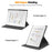 For Remarkable Paper Pro Case Front Support 360 Degree Rotating Stand PC+PU Leather E-Reader Cover - Black - 3