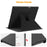 For Remarkable Paper Pro Case Front Support 360 Degree Rotating Stand PC+PU Leather E-Reader Cover - Black - 5