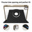 For iPad Pro 11 (2025) / 11 (2024) Case PU Leather+Acrylic+TPU Rotating Clear Tablet Cover Auto Wake  /  Sleep - Black - 3