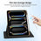 For iPad Pro 11 (2025) / 11 (2024) Case PU Leather+Acrylic+TPU Rotating Clear Tablet Cover Auto Wake  /  Sleep - Black - 4