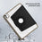 For iPad Pro 11 (2025) / 11 (2024) Case PU Leather+Acrylic+TPU Rotating Clear Tablet Cover Auto Wake  /  Sleep - Black - 6