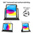 For iPad (2025) / 10.9 (2022) Case PU Leather+Acrylic+TPU Rotating Clear Tablet Cover Auto Wake / Sleep - Black - 2