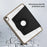 For iPad (2025) / 10.9 (2022) Case PU Leather+Acrylic+TPU Rotating Clear Tablet Cover Auto Wake / Sleep - Black - 6