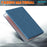 For MacBook Air 13 inch (2020) / (2018) A2337 M1 A2179 A1932 Laptop Case Anti-Slip PC+Cloth Flip Cover - Navy Blue - 5