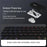 For iPad mini (2024) Leather Case + Bluetooth-compatible Keyboard with Backlight Trackpad - 7