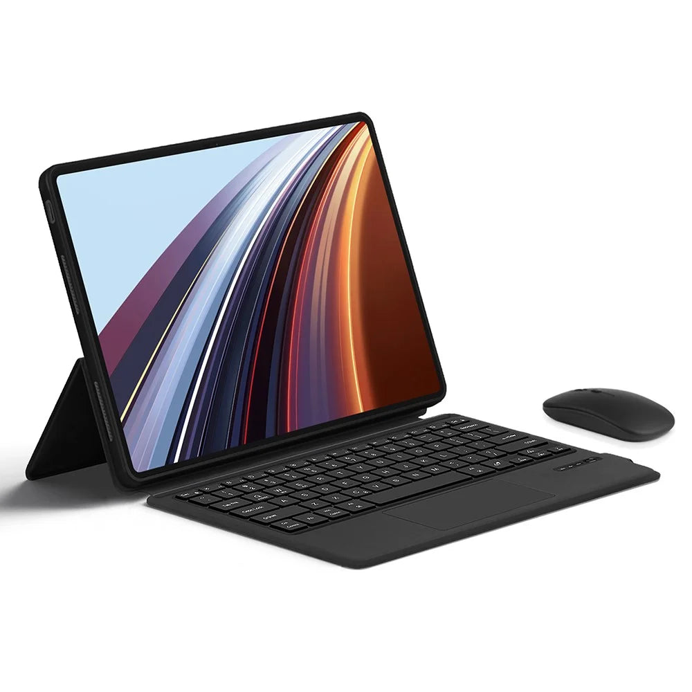 For Honor Pad GT Pro Leather Case + Touchpad Bluetooth-compatible Keyboard with Backlit - 4