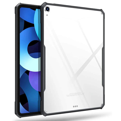XUNDD For iPad Air (2020)/Air (2022) Slim Case TPU Frame Protective Cover Air Cushion Shockproof Tablet Case - Black - 1