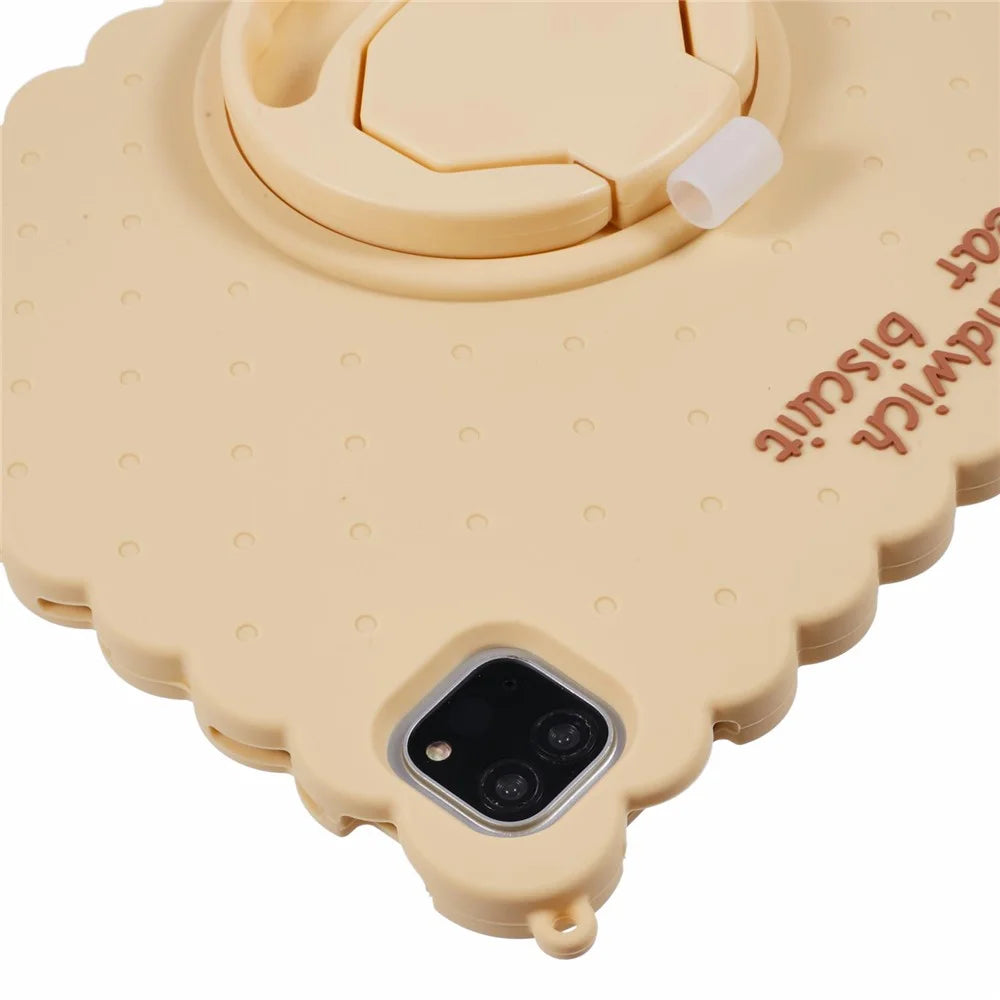 Bear Silicone Case with Strap for iPad Air 11 (2026) / (2025) / (2024) / Air (2022) / (2020) / Pro 11 (2025) / 11 (2024) / (2022) / (2021) / (2020) / (2018) - Yellow - 6