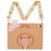For iPad (2025) / 10.9 (2022) Silicone Case Kickstand Cute Bear Tablet Cover with Shoulder Strap - Brown - 7