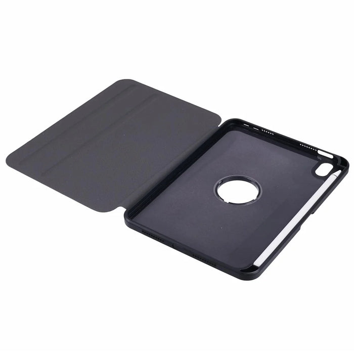 For iPad mini (2024) / mini (2021) Case Stand Leather Tablet Cover - Black - 3
