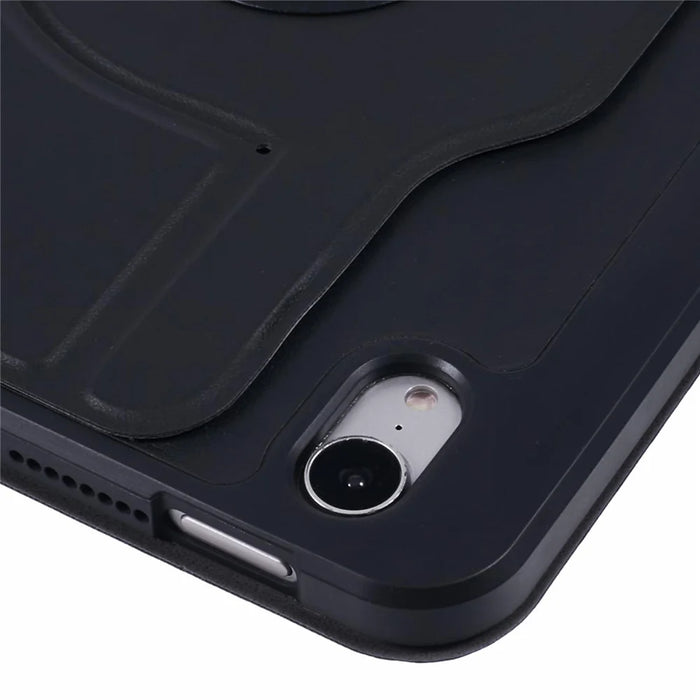 For iPad mini (2024) / mini (2021) Case Stand Leather Tablet Cover - Black - 5