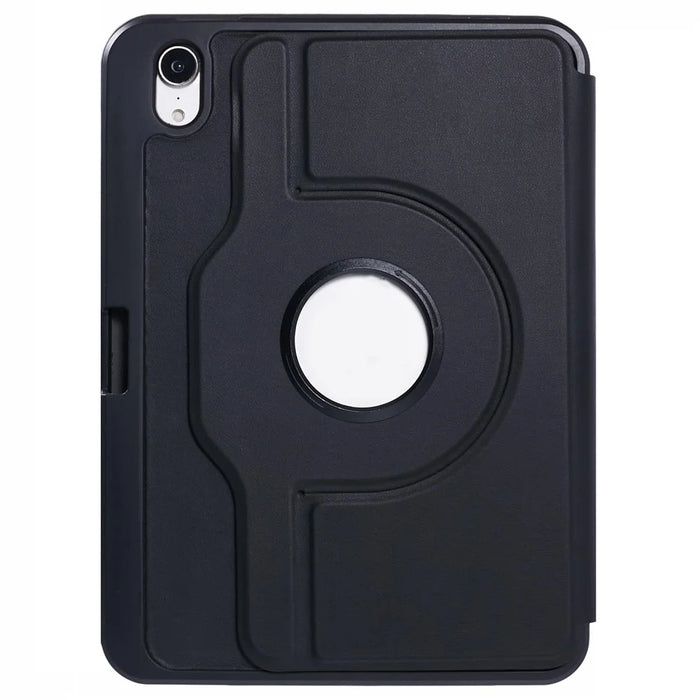 For iPad mini (2024) / mini (2021) Case Stand Leather Tablet Cover - Black - 6