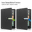 For Amazon Kindle Paperwhite (2024) / Kindle Colorsoft Case PU Leather + TPU E-Reader Cover Auto Wake  /  Sleep - Black - 6