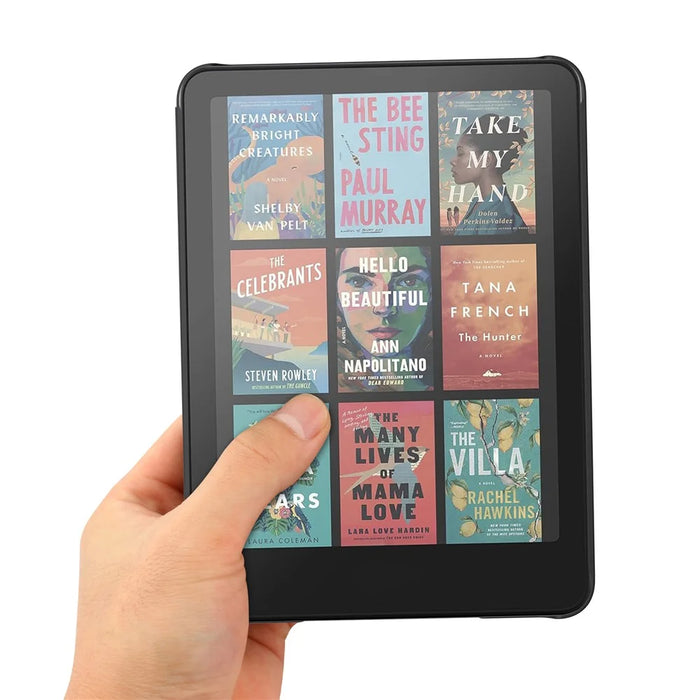 For Amazon Kindle Paperwhite (2024) / Kindle Colorsoft Case PC + PU E-Reader Cover Support Auto Wake  /  Sleep - Black - 3
