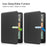 For Amazon Kindle Paperwhite (2024) / Kindle Colorsoft Case PC + PU E-Reader Cover Support Auto Wake  /  Sleep - Black - 6
