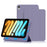 For iPad mini (2024) Case Magnetic Attachment PU Leather Tri-Fold Stand Shockproof Cover - Purple - 1
