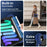 For iPad mini (2024) / (2021) Case Silicone+PC Kickstand Tablet Cover with Handy Strap - Navy Blue / Black - 4
