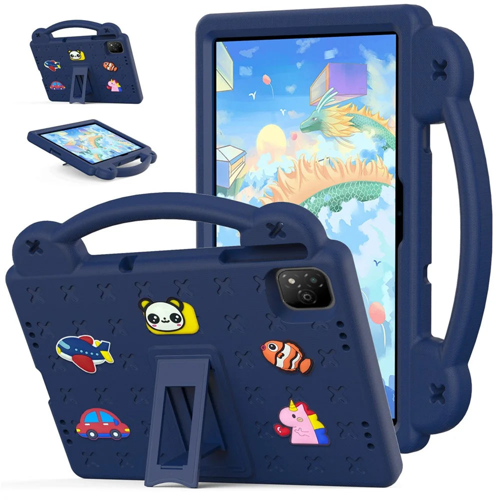 For Infinix Xpad Case Kids EVA Tablet Cover - Navy Blue - 1