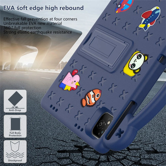 For Infinix Xpad Case Kids EVA Tablet Cover - Navy Blue - 4