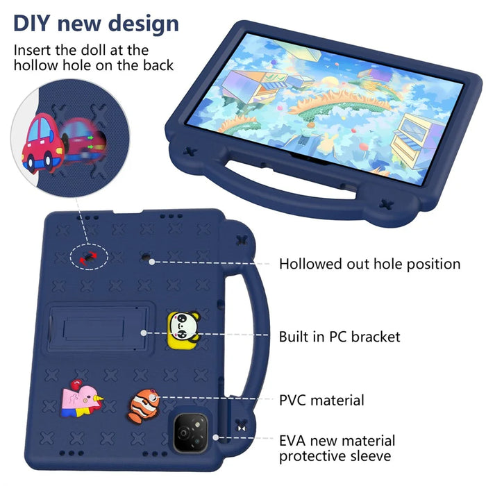 For Infinix Xpad Case Kids EVA Tablet Cover - Navy Blue - 5
