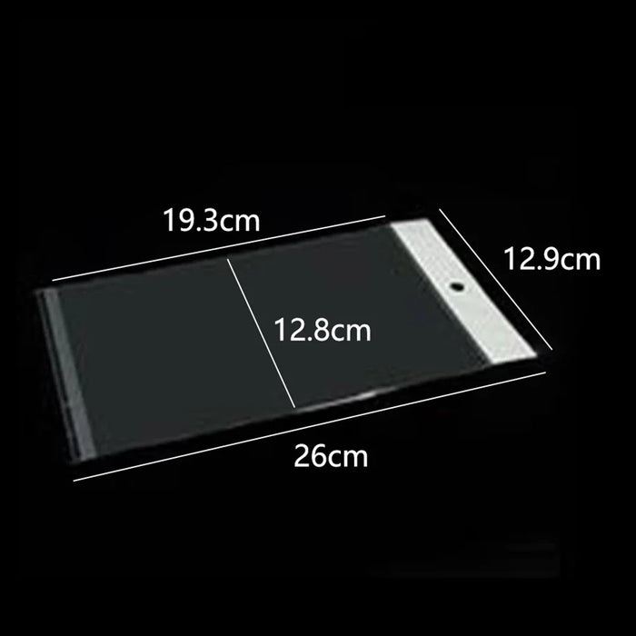 500 Pcs Clear Plastic Bags Reclosable Poly Mailer Envelopes 26 x 12.9 Cm Outer, 19.3 x 12.8 Cm Inner - 4