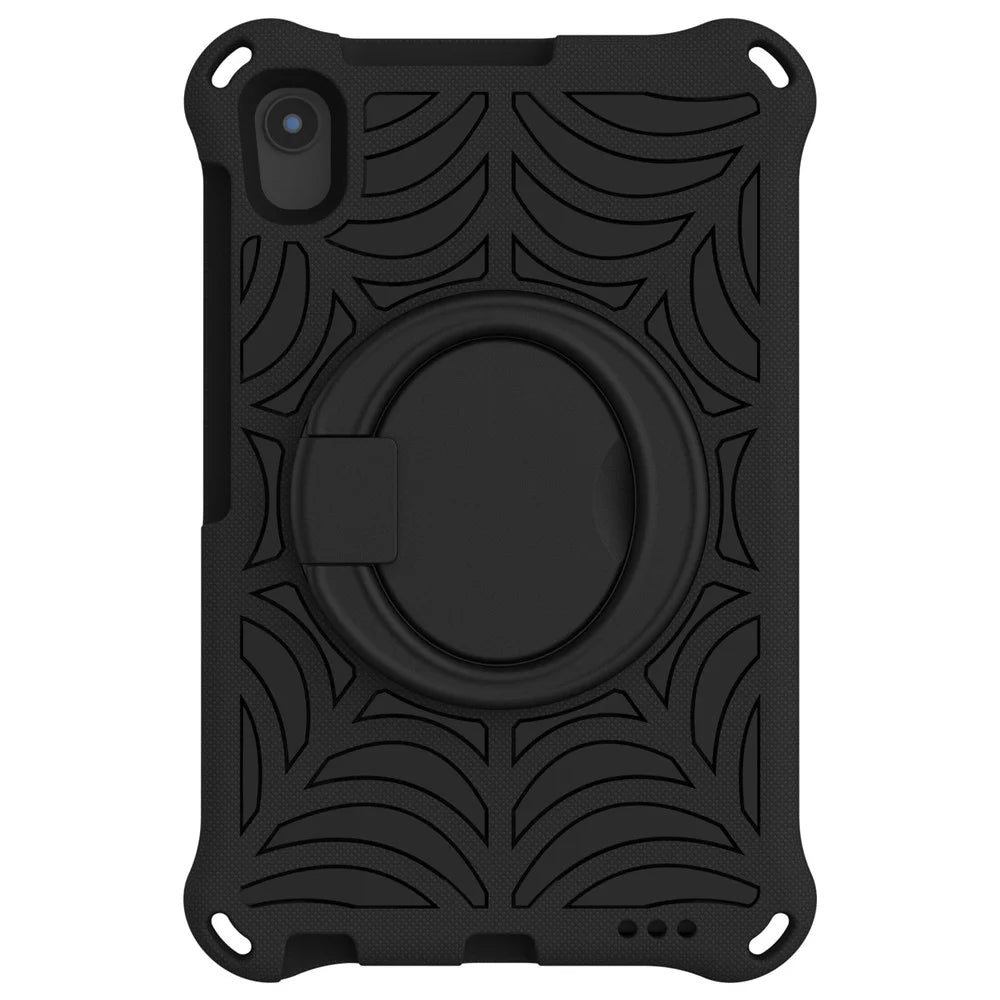 For Lenovo Tab M8 TB-8505/TB-8705/TB-8506 (2021) Shockproof EVA Case Anti-Scratch Protective Cover Kickstand Tablet Case with Shoulder Strap - Black - 4