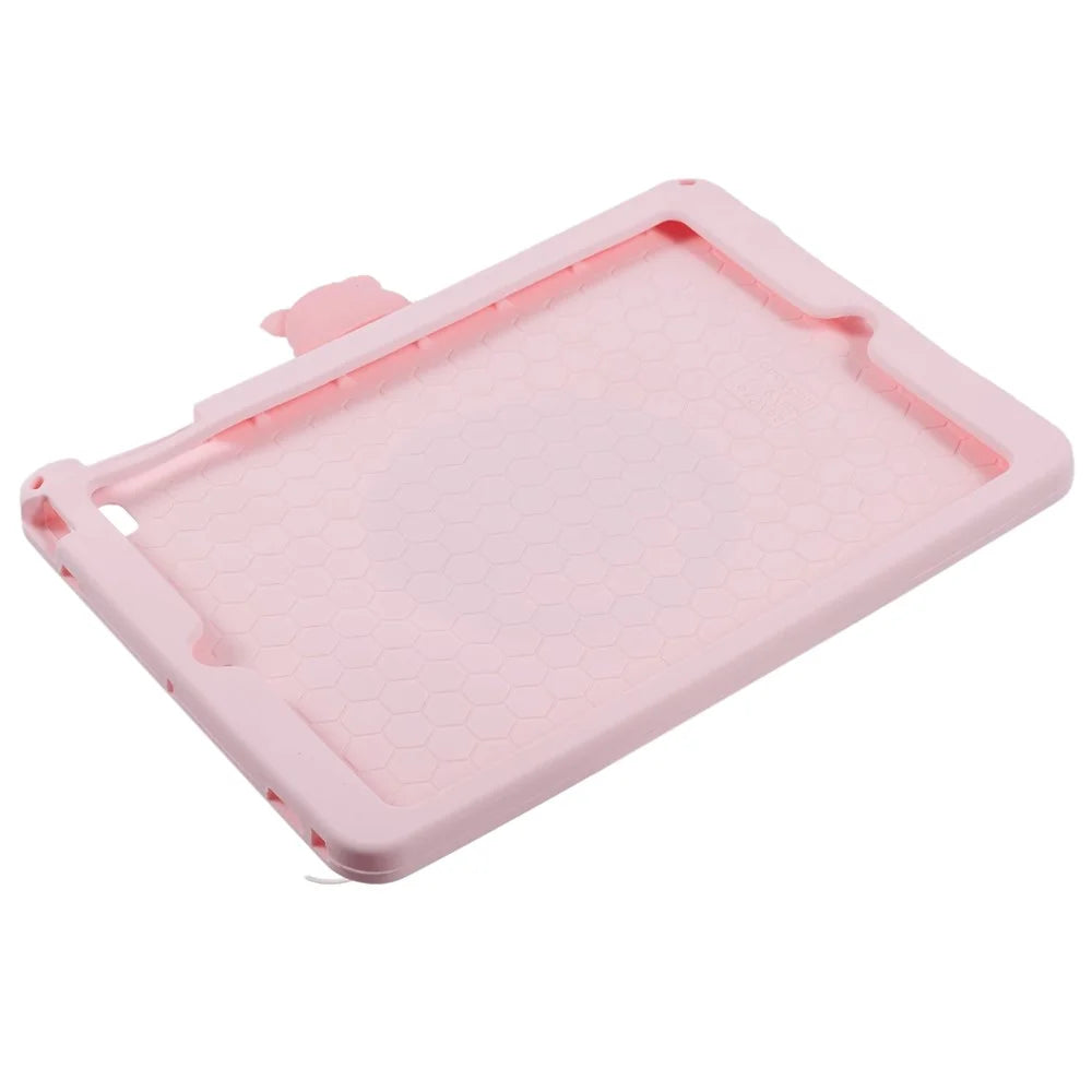 Silicone Case for iPad 9.7-inch (2018) / (2017) / iPad Air 2 / Air (2013) Kickstand Tablet Cover with Shoulder Strap - 3