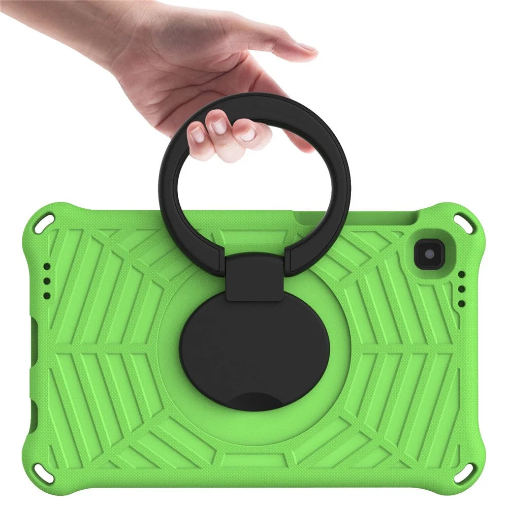 For Samsung Galaxy Tab A7 Lite 8.7-inch (2021) SM-T220/SM-T225 EVA Protective Case with Shoulder Strap Anti-Scratch Cover Shockproof Portable Tablet Case - Green - 5