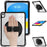For iPad (2025) / 10.9 (2022) Kickstand Case Hand Strap PC+TPU+Acrylic Cover with Shoulder Strap - Black - 2