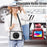For iPad (2025) / 10.9 (2022) Kickstand Case Hand Strap PC+TPU+Acrylic Cover with Shoulder Strap - Black - 5