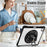 For iPad Pro 13 (2024) Kickstand Case Hand Strap PC+TPU+Acrylic Cover with Shoulder Strap - Black - 5
