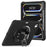 For iPad Pro 13 (2025) / 13 (2024) Case Kickstand TPU+PC+Silicone Tablet Cover - Black - 1