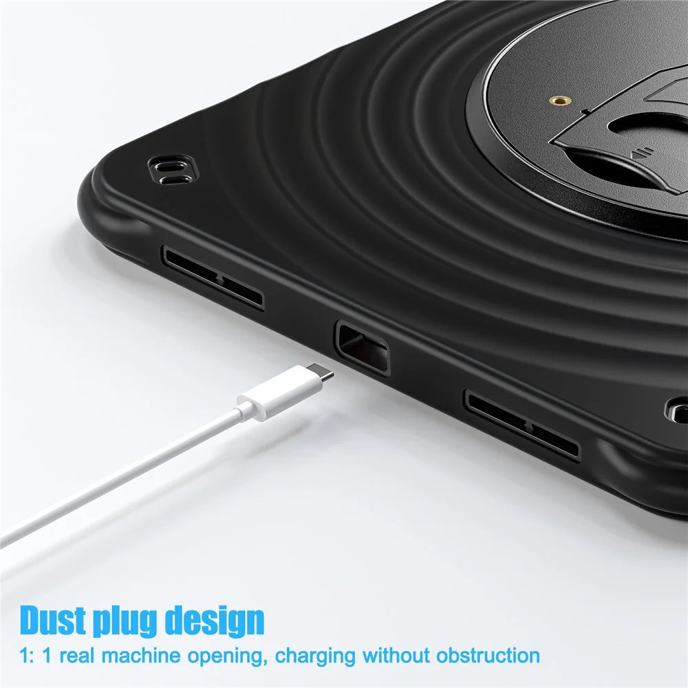 For iPad (2025) / 10.9 (2022) Case Kickstand PC+Silicone+TPU Tablet Cover - 4