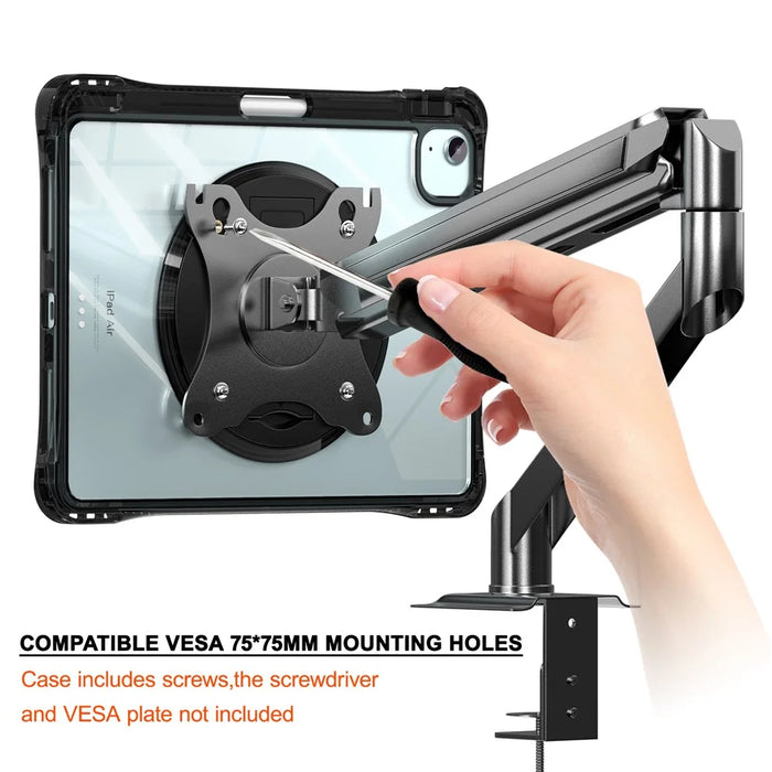 Kickstand Case for iPad Air 11 (2026) / (2025) / (2024) / Air (2022) / (2020) / Pro 11 (2022) / (2021) / (2020) / (2018) PC+TPU+Acrylic Cover - 3