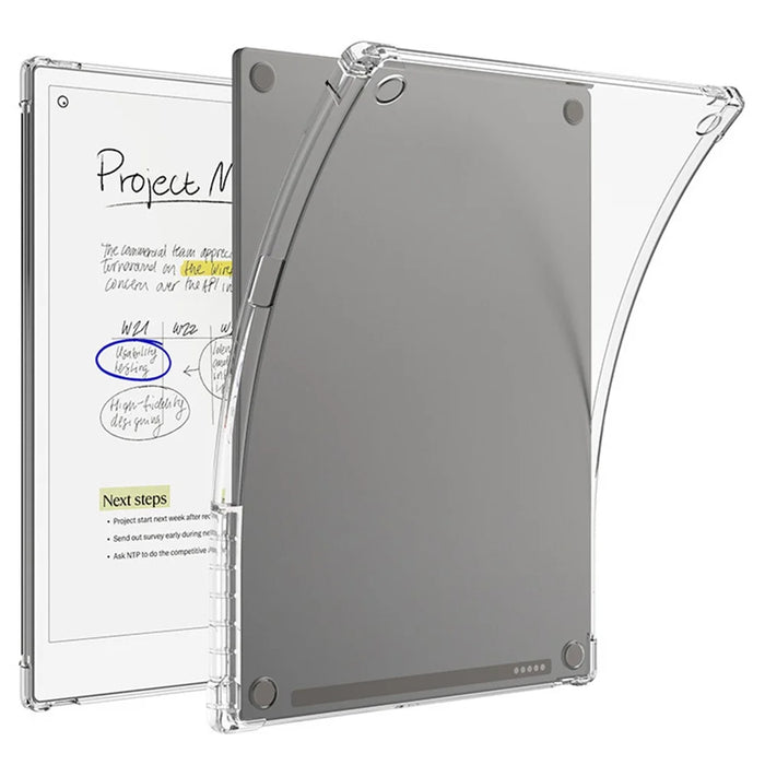 For Remarkable Paper Pro Case Anti-Drop Clear TPU Tablet Cover with Pen Slot - 1