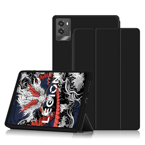 For Lenovo Legion Y700 (2024) Case PU Leather TPU Back Trifold Stand Tablet Cover Auto Wake / Sleep - 1
