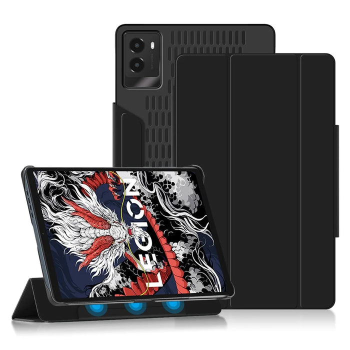 For Lenovo Legion Y700 (2024) Case Trifold Stand Detachable Magnetic Leather Tablet Cover - 1