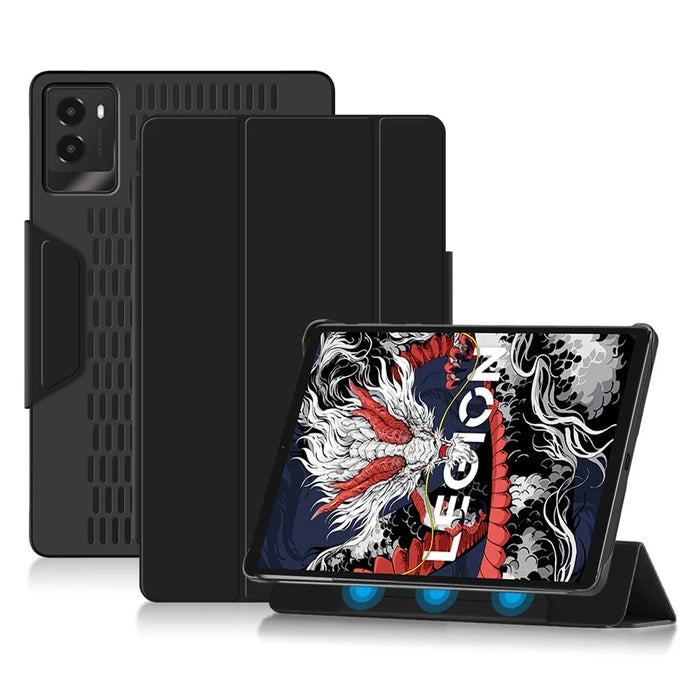 For Lenovo Legion Y700 (2024) Case Trifold Stand Detachable Magnetic Leather Tablet Cover - 2